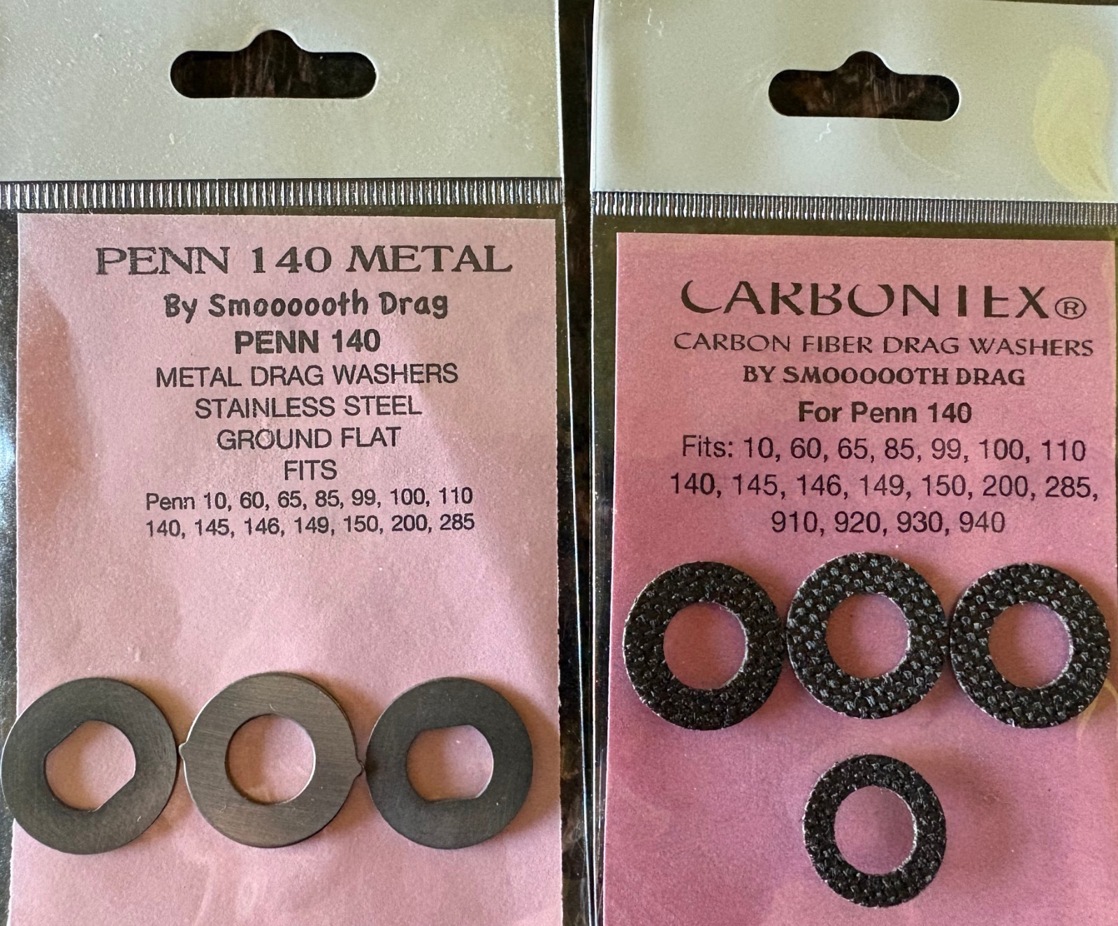(4) PENN 140, 145, 146, 150, 200 COMPLETE DRAG  WASHER REBUILD KIT CARBONTEX