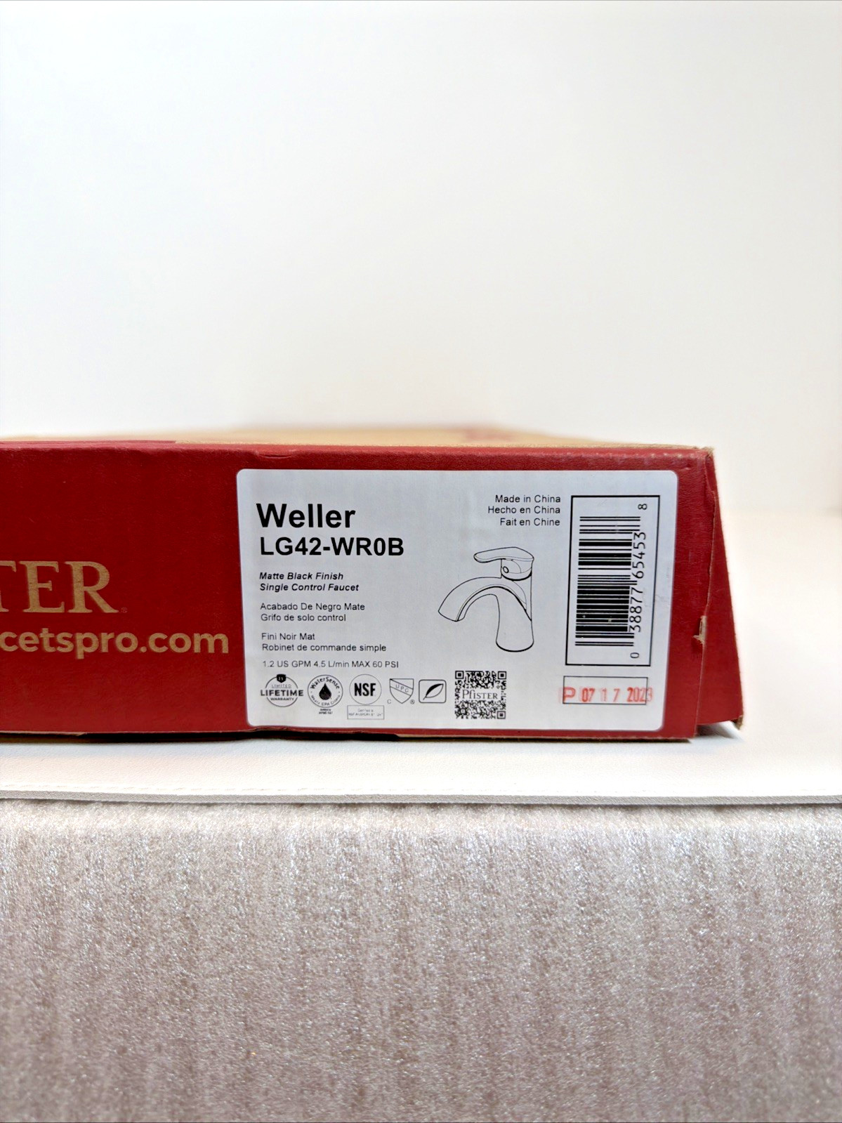 Pfister LG42-WR0 Weller 1.2 GPM Single Hole Bathroom Faucet - Matte Black