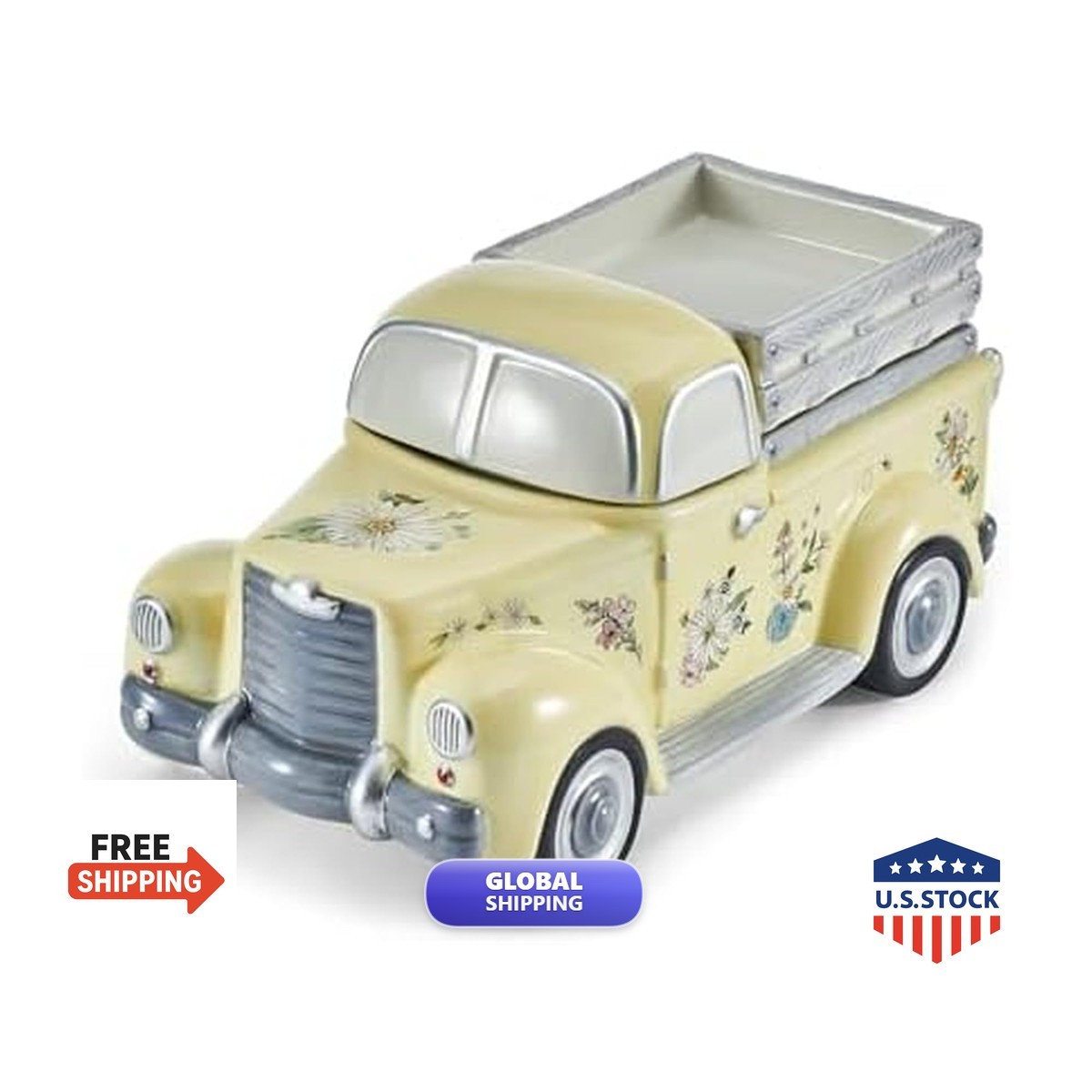 Fitz and Floyd Emi's Garden Vintage Truck Cookie Jar 13 Inch Fitz and Floyd Emi's Garden Vintage Truck Cookie Jar 13 Inch