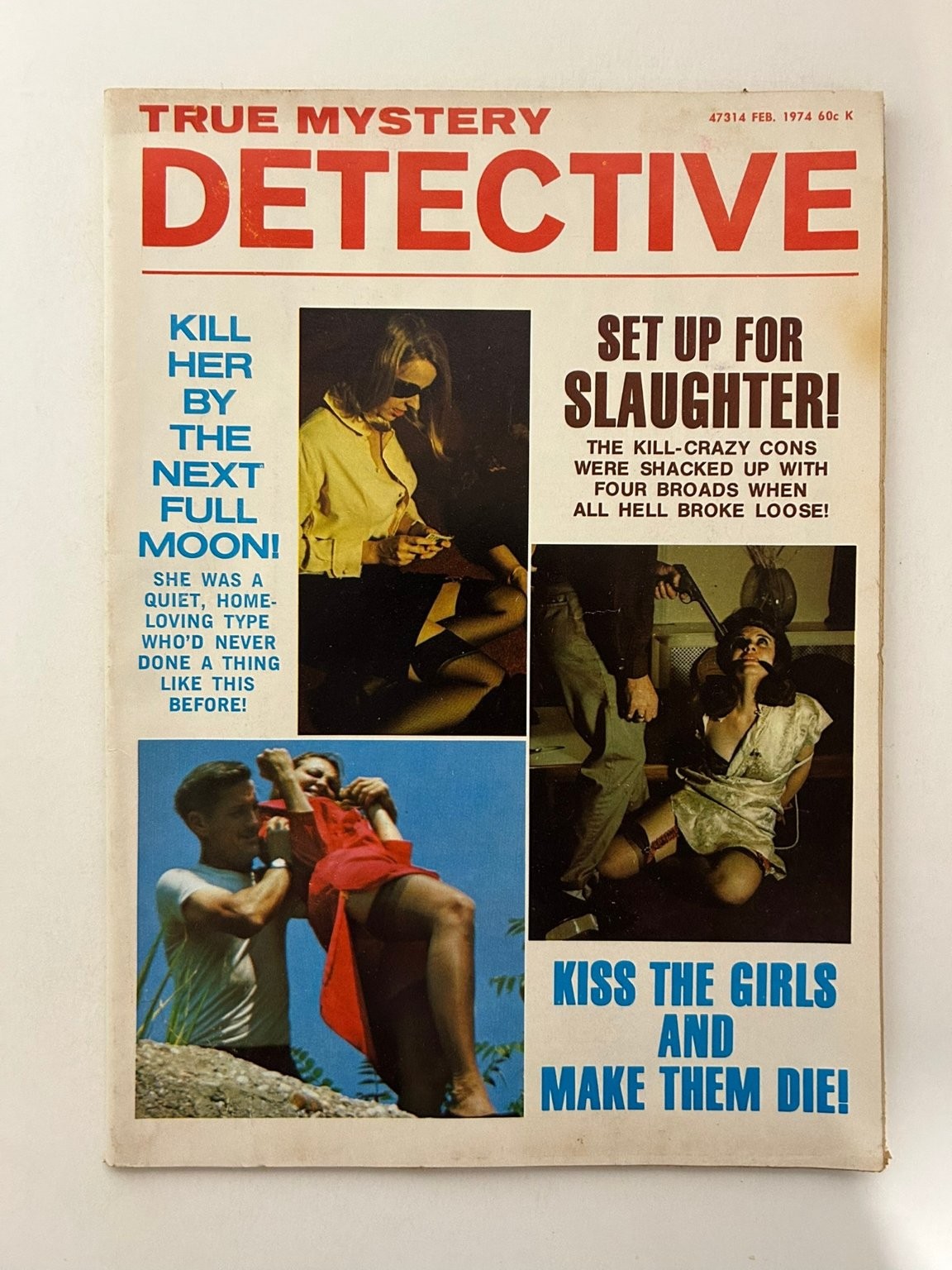 True Mystery Detective Magazine February 1974 Crime Thriller Vintage Pulp