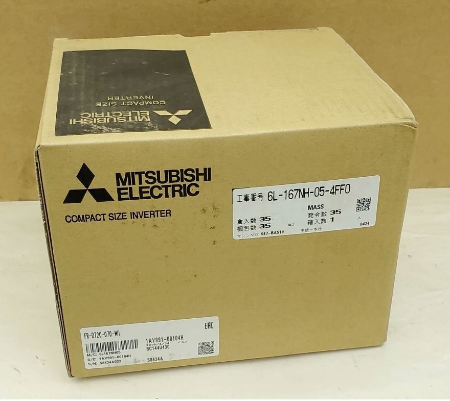 Mitsubishi FR-D720-070-W1 240VAC 3 Phase Variable Frequency Drive 2.0HP - NEW