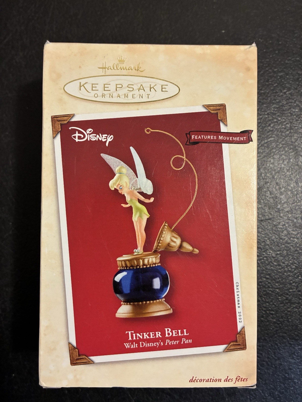 Hallmark Keepsake Ornament Tinker Bell 2002 Disney Peter Pan Movement Boxed Hallmark Keepsake Ornament Tinker Bell 2002 Disney Peter Pan Movement Boxed