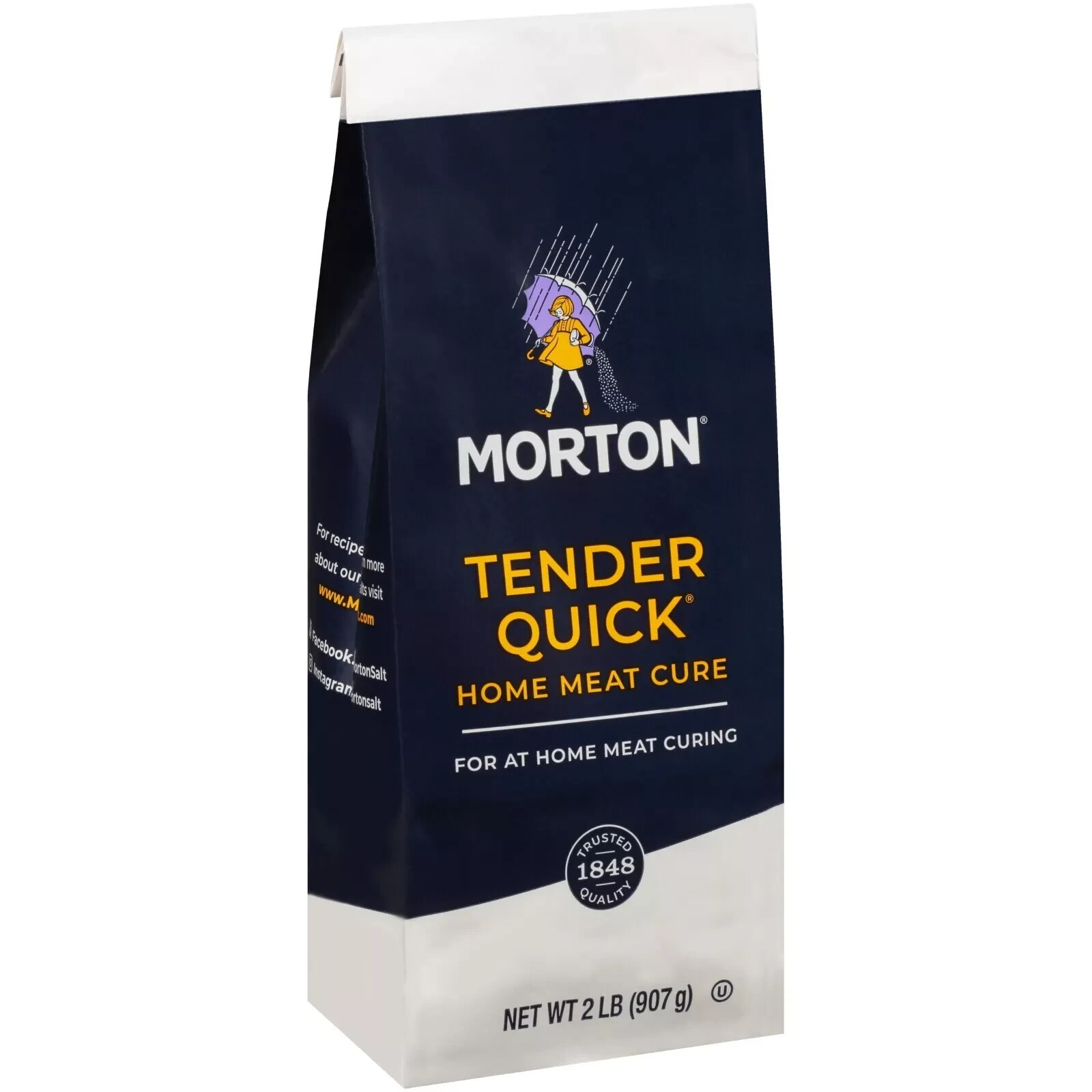 Morton 2 lb TenderQuick Meat Cure Curing Salt Tender Quick