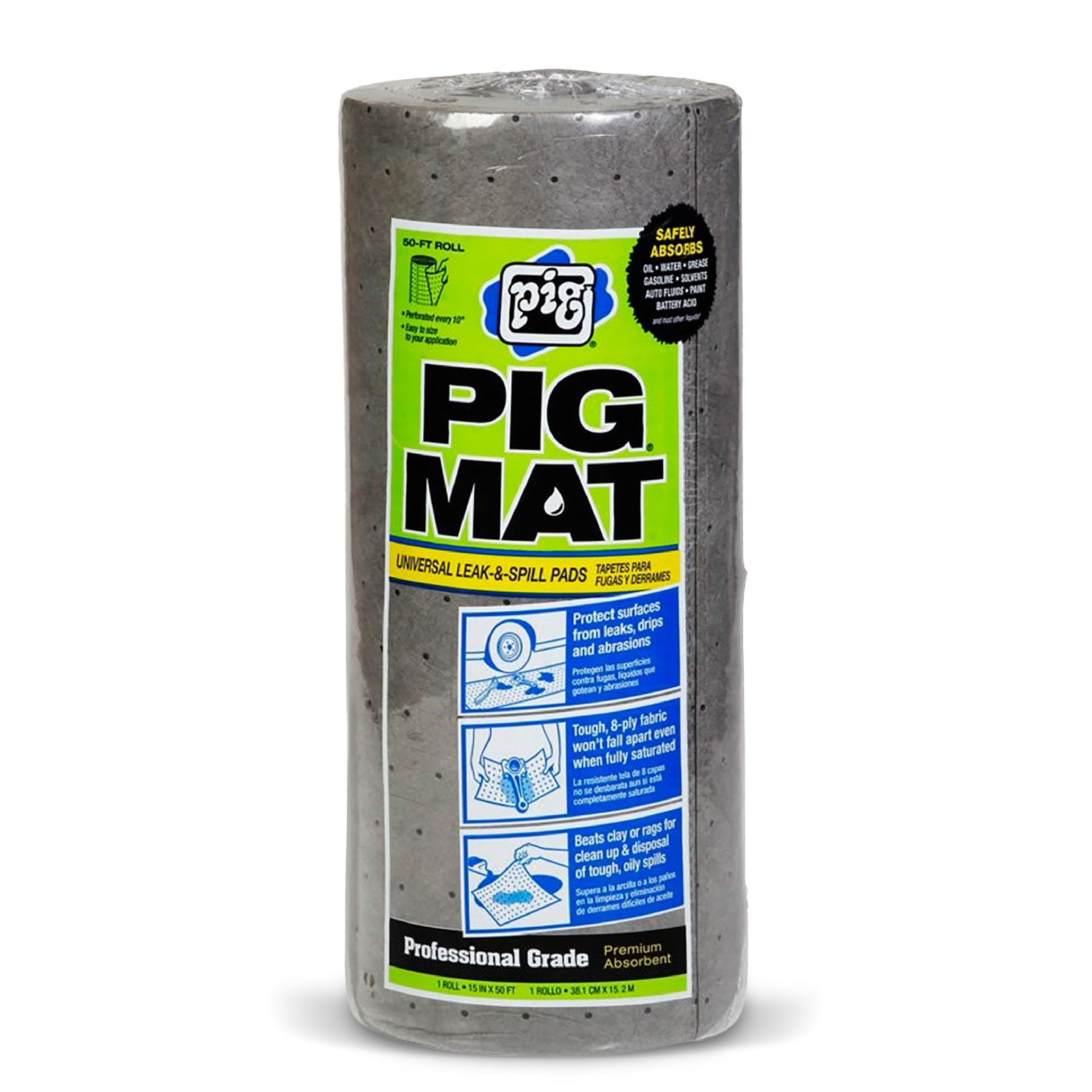 New Pig 25201 Universal Oil Absorbent Shop Roll Mat - 15\