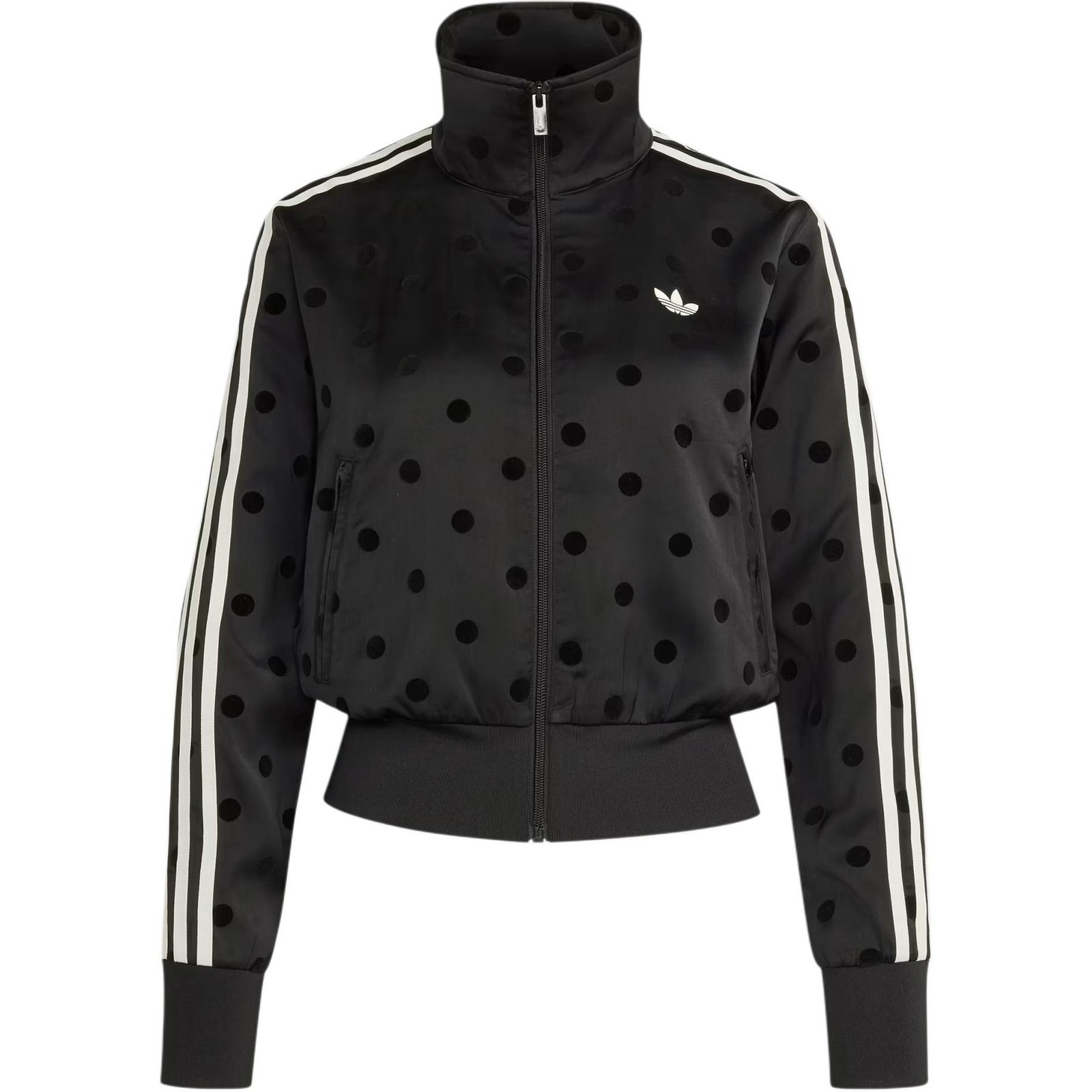Adidas Originals KV1166 Women's Satin Polka Dots Track Top TT Jacket NWT