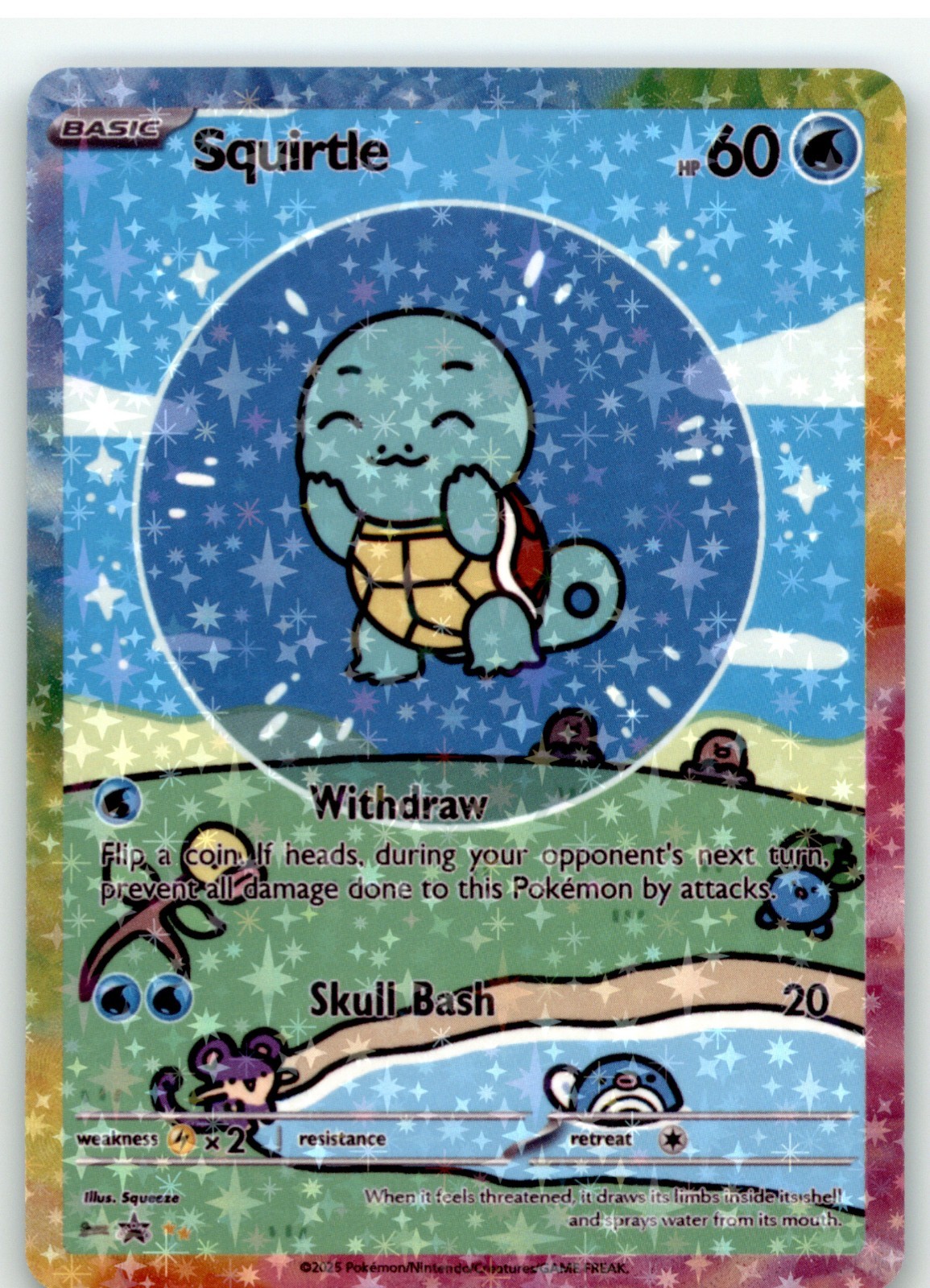 Pokemon Bubble Friends Fun Art - Squirtle - Nontcg Pokemon Bubble Friends Fun Art - Squirtle - Nontcg