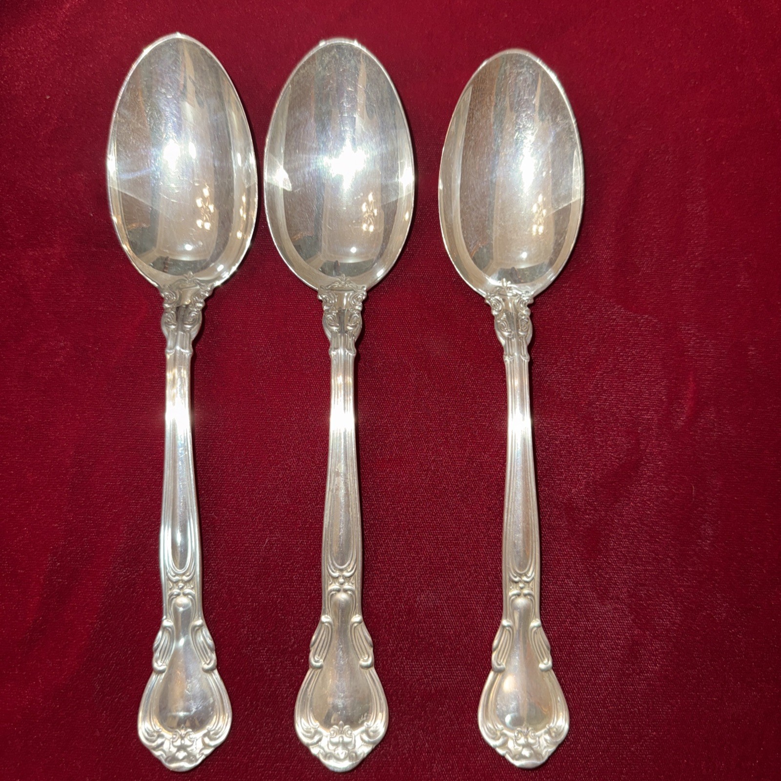 3 Gorham Chantilly Sterling Silver 8.5 3 Gorham Chantilly Sterling Silver 8.5