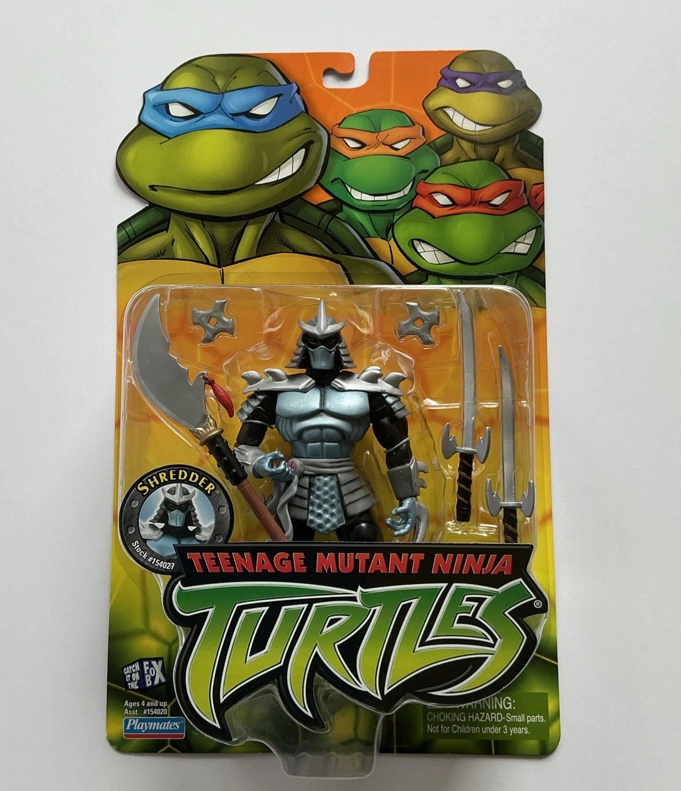 Playmates 2002 Teenage Mutant Ninja Turtles SHREDDER Action Figure TMNT New MOC Playmates 2002 Teenage Mutant Ninja Turtles SHREDDER Action Figure TMNT New MOC