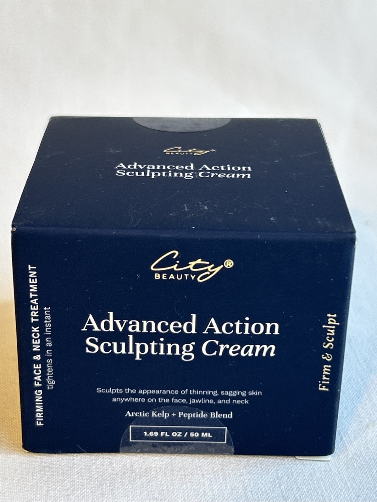 City Beauty Advanced Action Sculpting Cream Firms Face Neck 1.69 fl oz