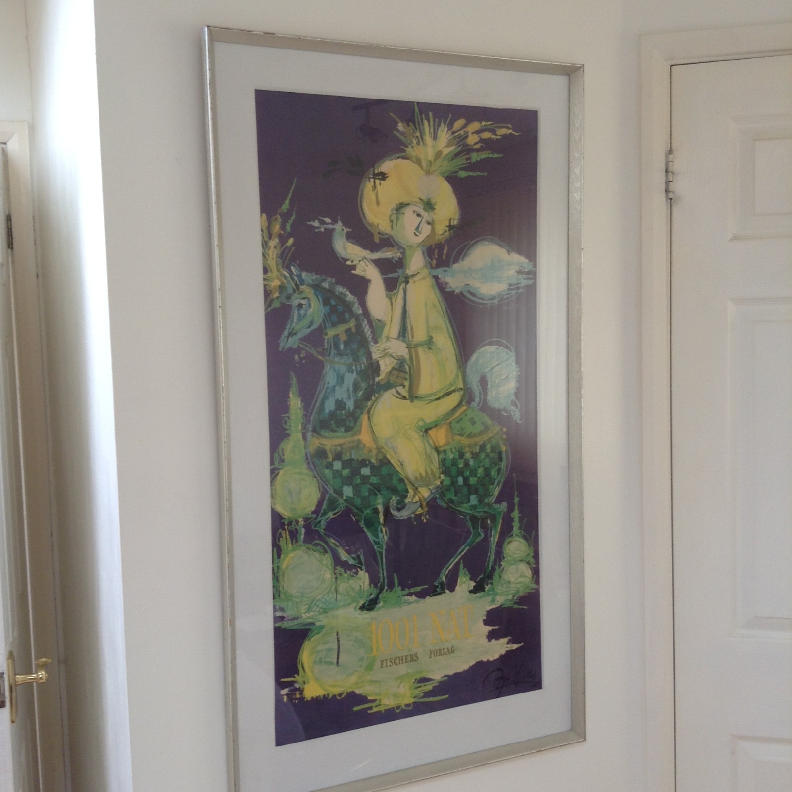 Rare Vintage Bjorn Wiinblad Poster 1961 \ Rare Vintage Bjorn Wiinblad Poster 1961 \