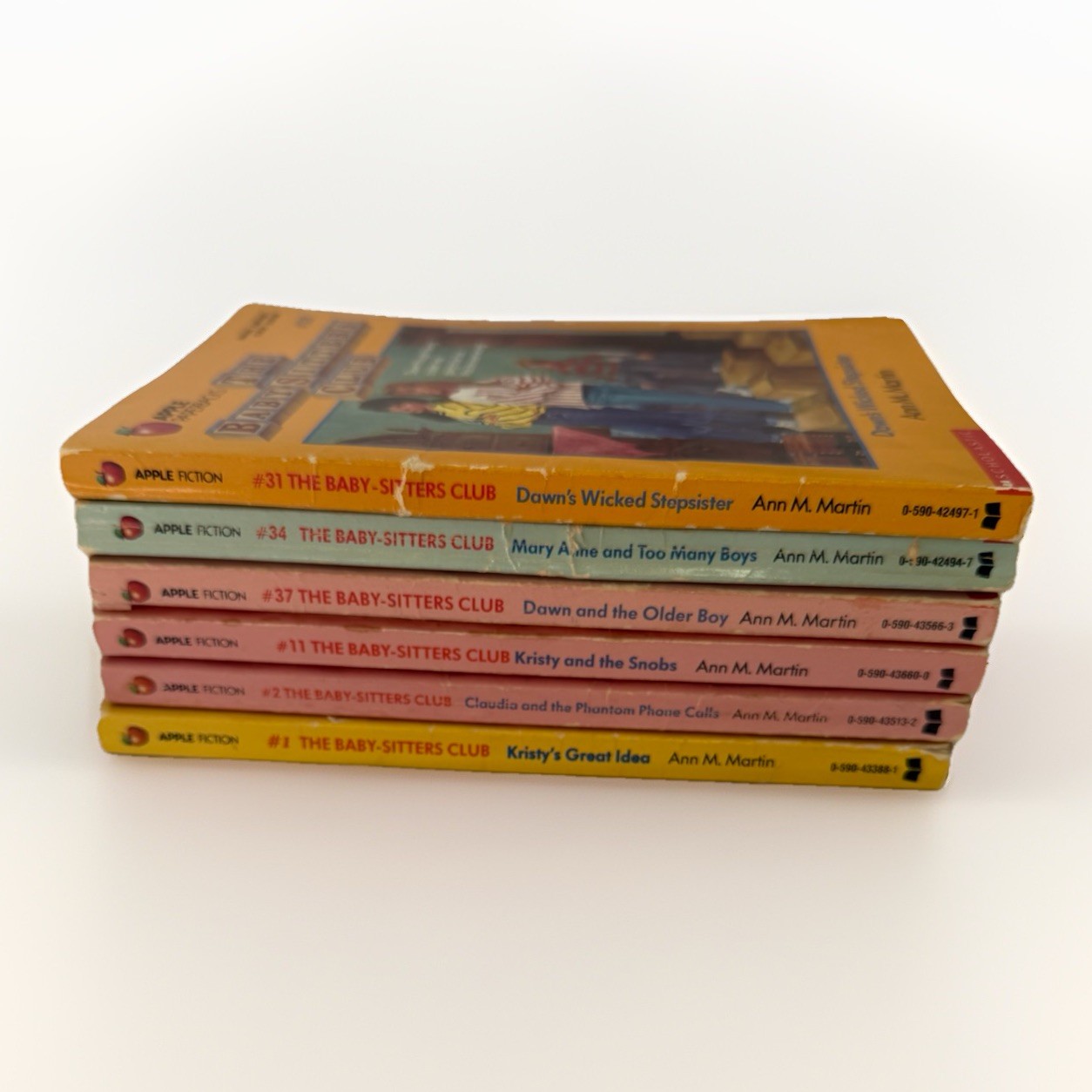 Vintage The Baby-Sitters Club Paperback Book Lot of 6 Ann M Martin 80s 90s