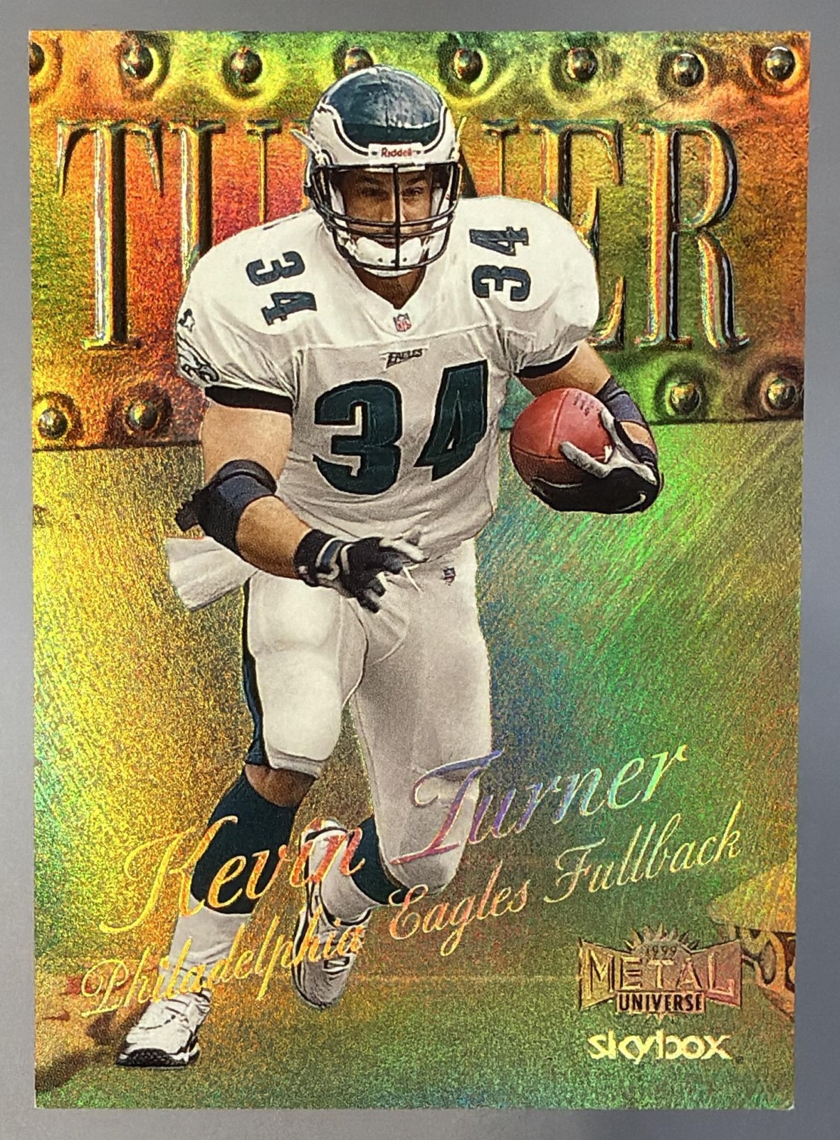 1999 Skybox Metal Universe Kevin Turner Eagles #28 PMG /50 EX 1999 Skybox Metal Universe Kevin Turner Eagles #28 PMG /50 EX