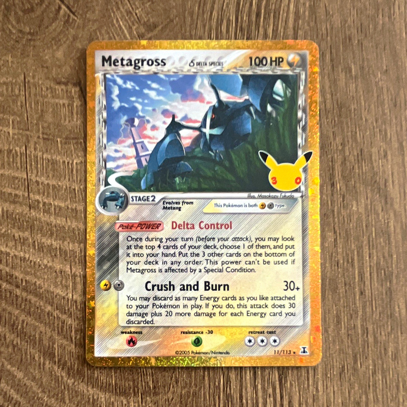 Pokémon TCG Metagross 11/113 Delta Species - 30th Anniversary - NM Pokémon TCG Metagross 11/113 Delta Species - 30th Anniversary - NM
