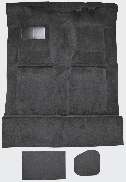 Gray Molded Carpet Fits- 1989-1995 Toyota Pickup Ext Cab 2 & 4WD with Lid Covers