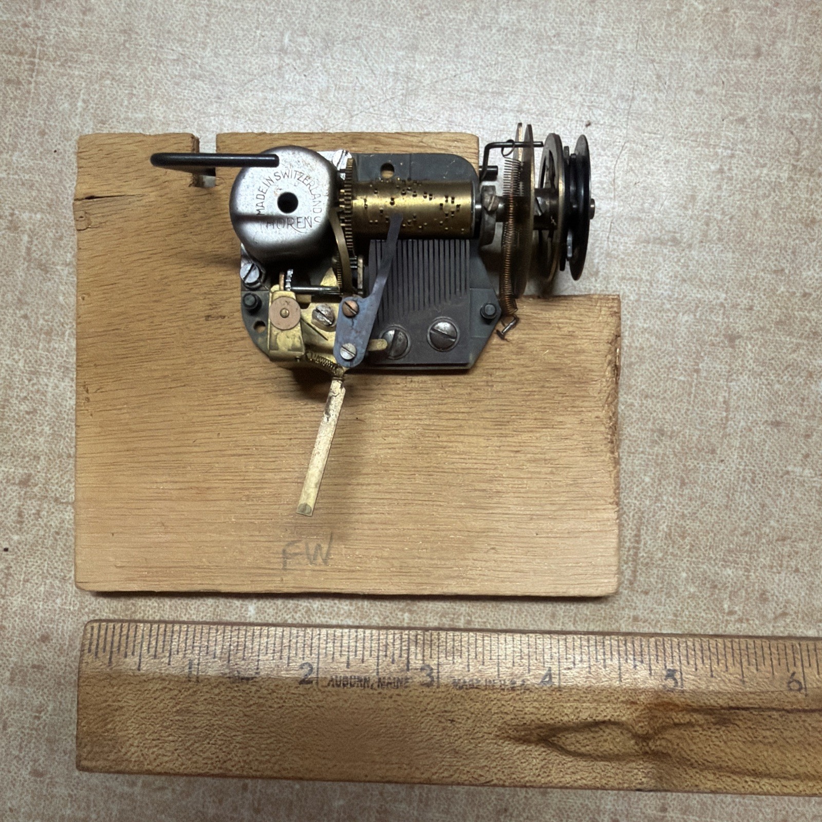 Vintage Thorens Switzerland Musical  Cuckoo Clock  Part Movement