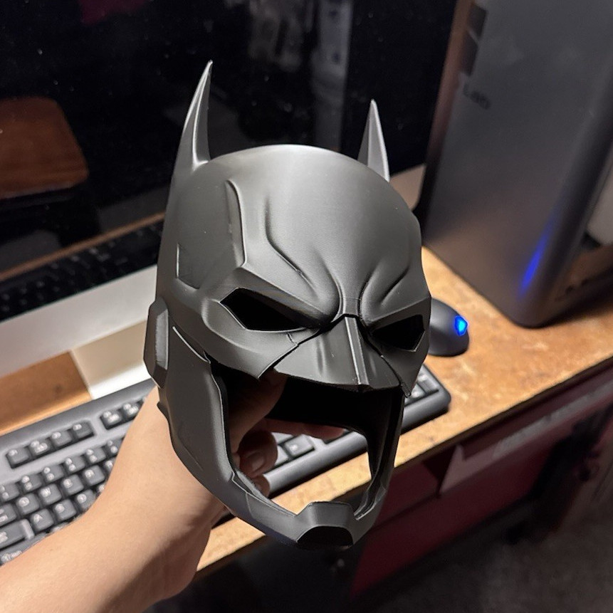 Batman Cowl 3D Printed Display Mask | 9.5” Collector Helmet | Made to Order