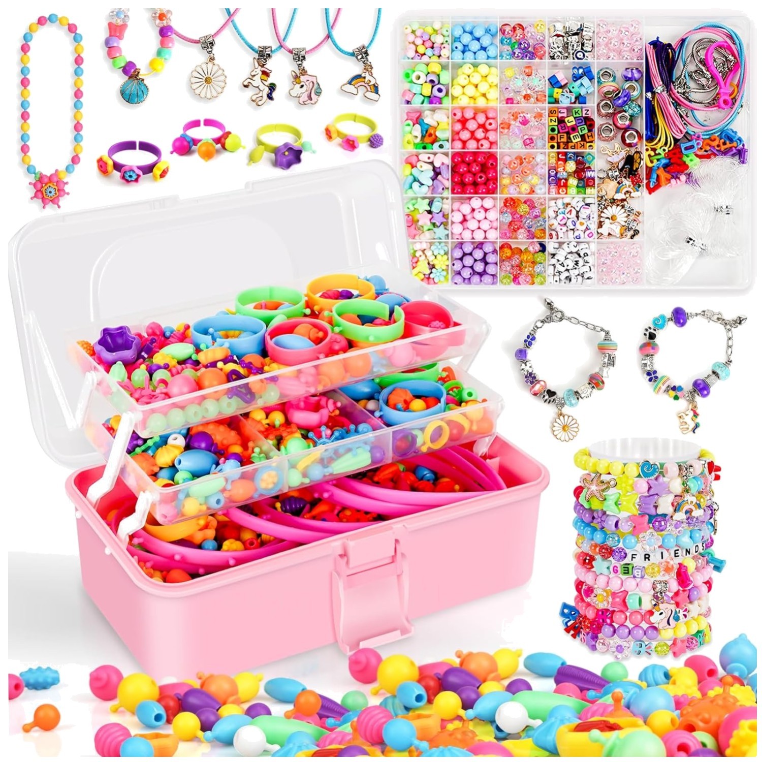 Ultimate 1600-Piece Pop Beads Jewelry Making Kit