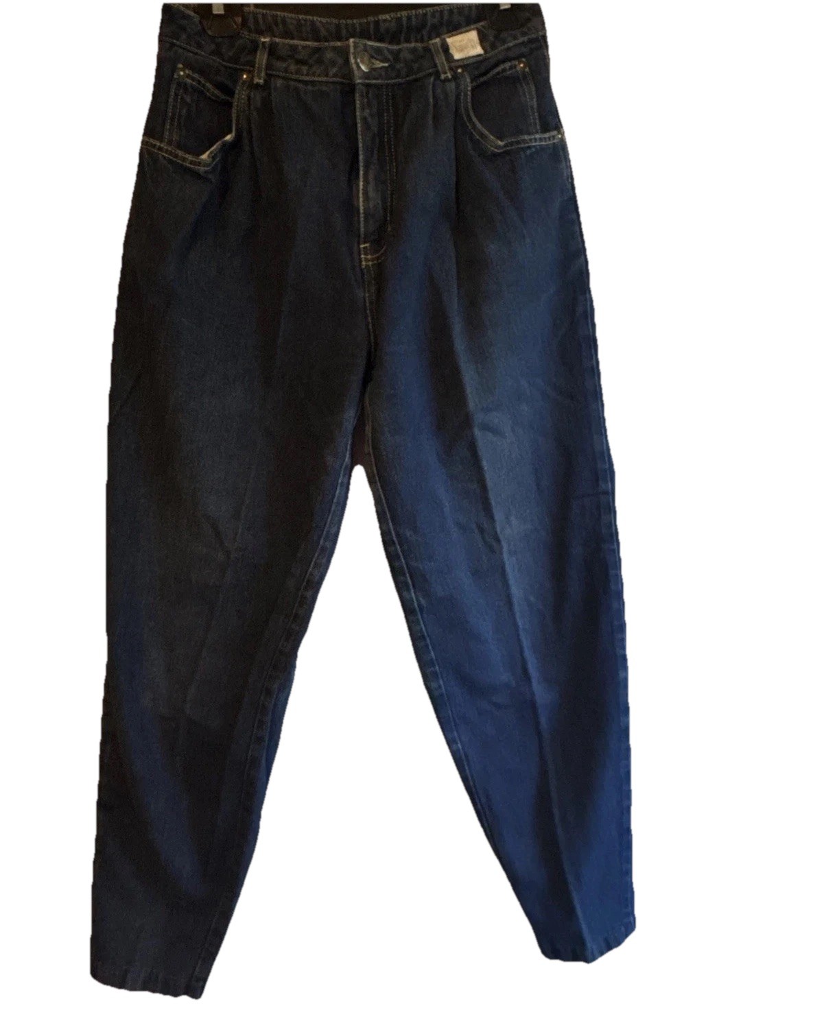 Vintage Sasson 80s High Waisted Mom Pleated Jeans Dark Academia Heritage Retro