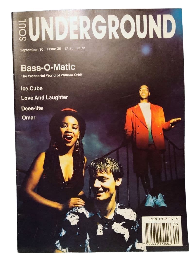 Soul Underground 1990 #35 Rare Groove Magazine, Bass O Matic Cover