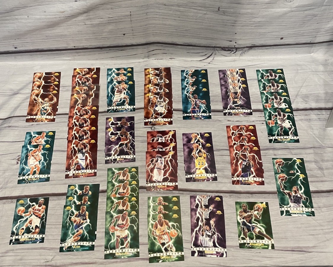 Skybox Premium 1995-96 Electrified Lot of 56 Hardaway Hill Kidd Barkley