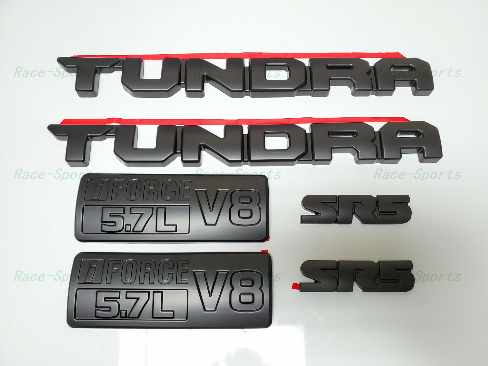 6PCS BLACKOUT EMBLEMS OVERLAY Fit For 2014-2020 TOYOTA TUNDRA SR5 PT948-34181-02