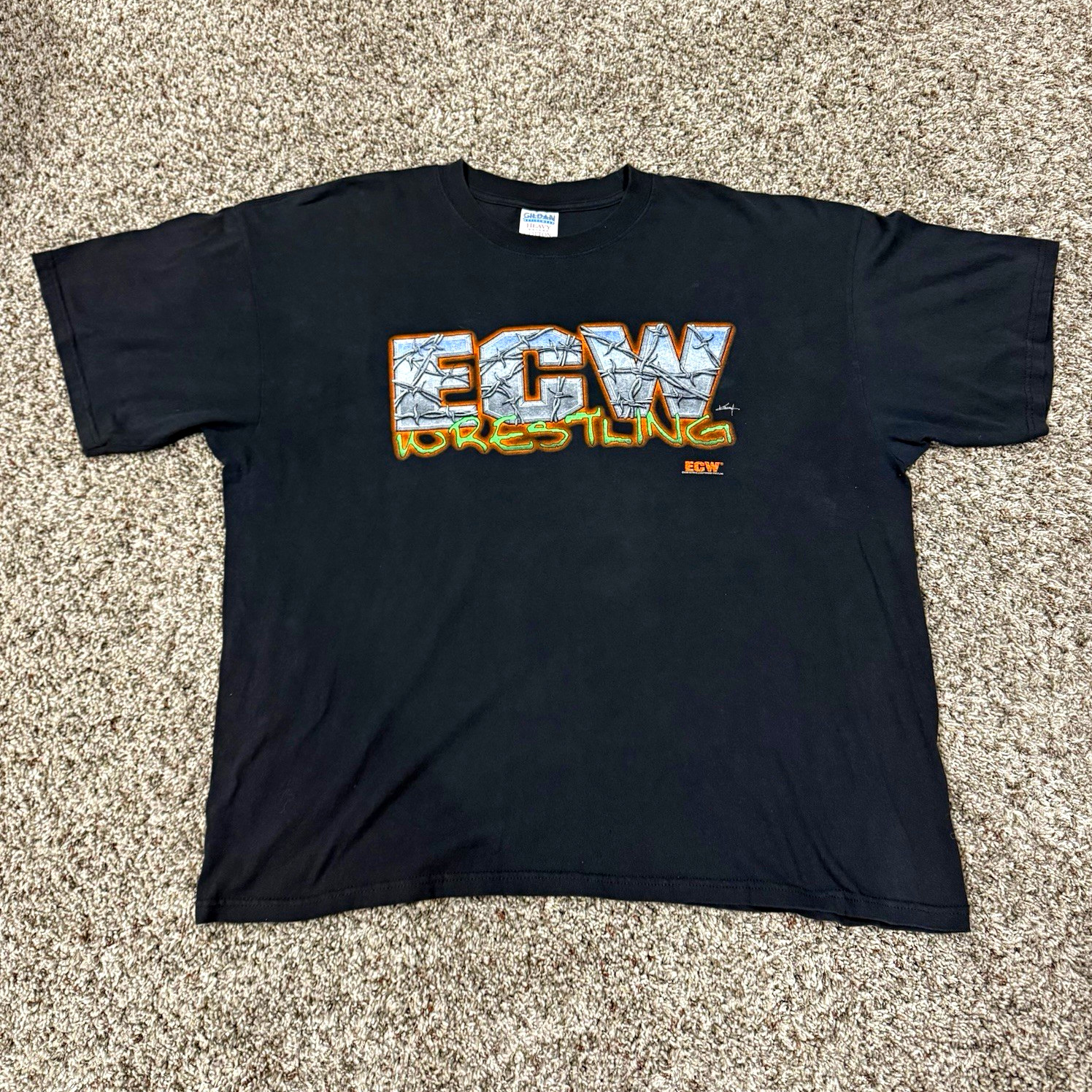 Vintage ECW Wrestling Breaking More Than The Rules T-Shirt Black XL Vintage ECW Wrestling Breaking More Than The Rules T-Shirt Black XL