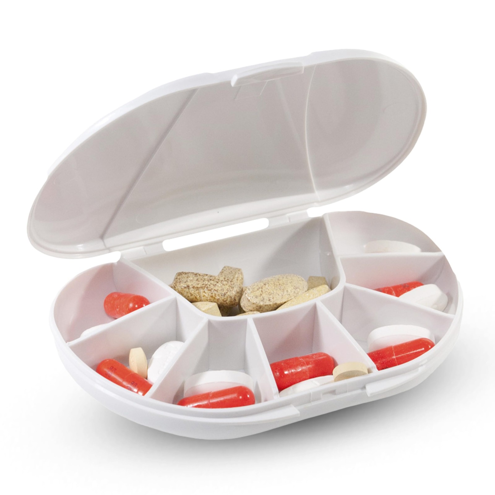 Multi-Day Vitacarry 8 Compartment Pill Box Holds 1 Count (Pack of 1), White Multi-Day Vitacarry 8 Compartment Pill Box Holds 1 Count (Pack of 1), White