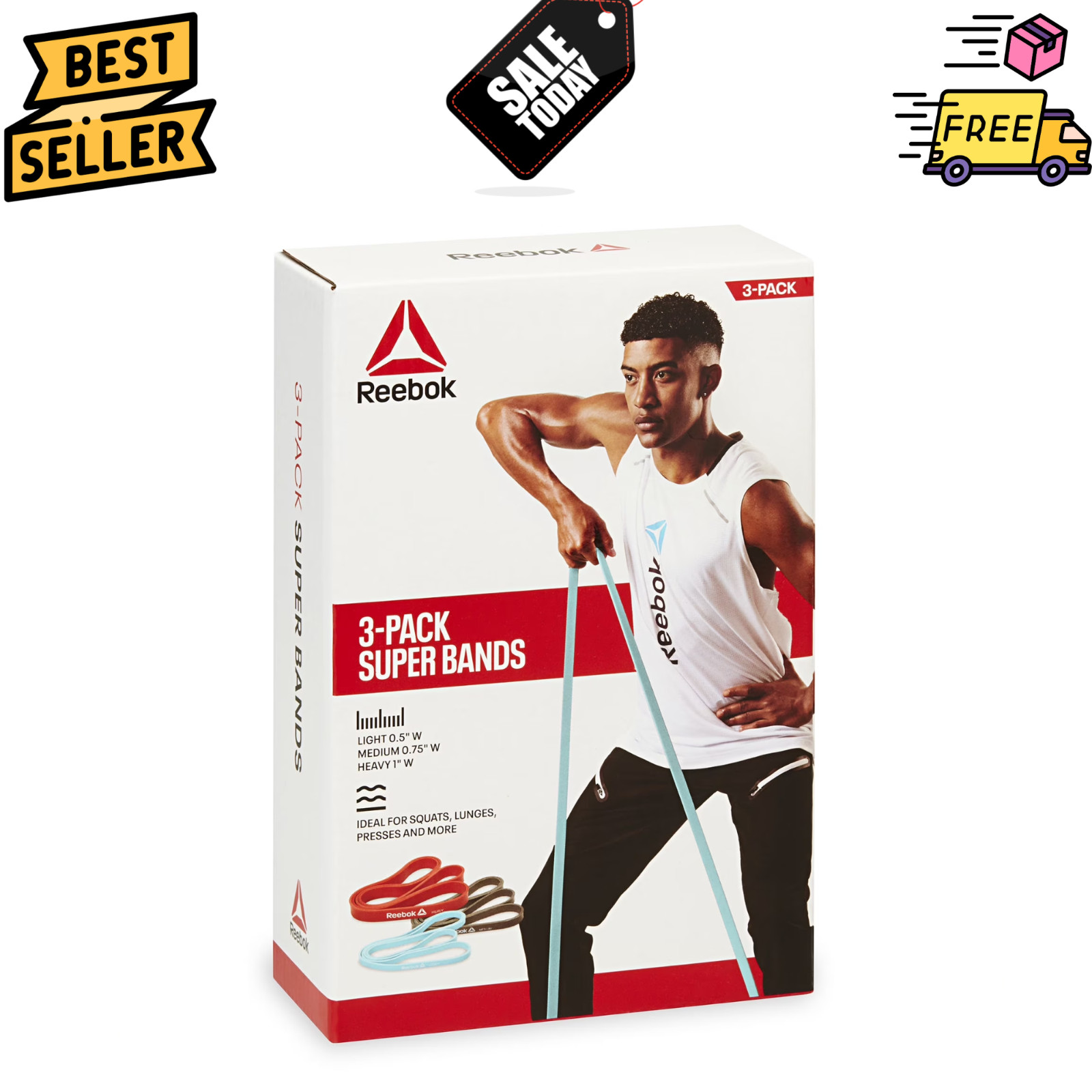 Reebok Delta Super Band Heavy Ultra Heavy Resistance Training Band Reebok Delta Super Band Heavy Ultra Heavy Resistance Training Band
