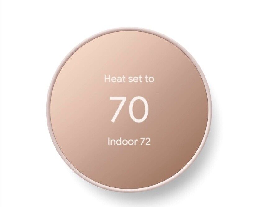 Google Nest Smart Thermostat, Sand - GA02082-US
