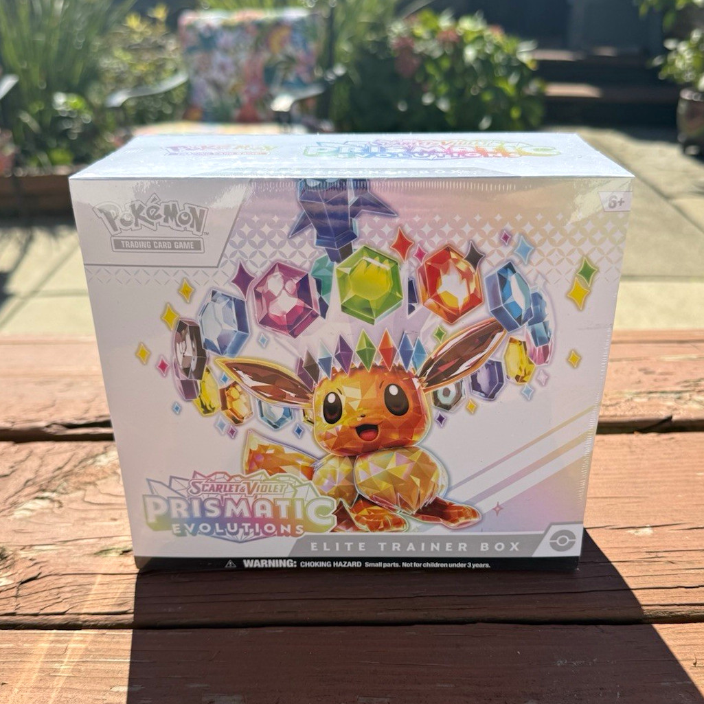 POKEMON TCG PRISMATIC EVOLUTIONS ETB ELITE TRAINER BOX FACTORY SEALED NEW POKEMON TCG PRISMATIC EVOLUTIONS ETB ELITE TRAINER BOX FACTORY SEALED NEW