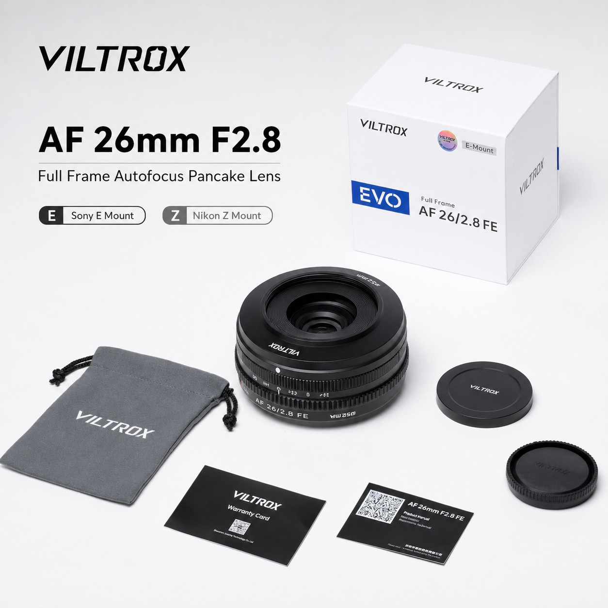 VILTROX AF 26mm F2 8 EVO ASPH 7 Elements Ultra Compact Design
