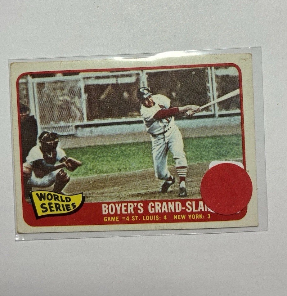 #135 Packfresh 1965 Topps Estimated NM Boyers Grand Slam #4 Baseball Card #135 Packfresh 1965 Topps Estimated NM Boyers Grand Slam #4 Baseball Card