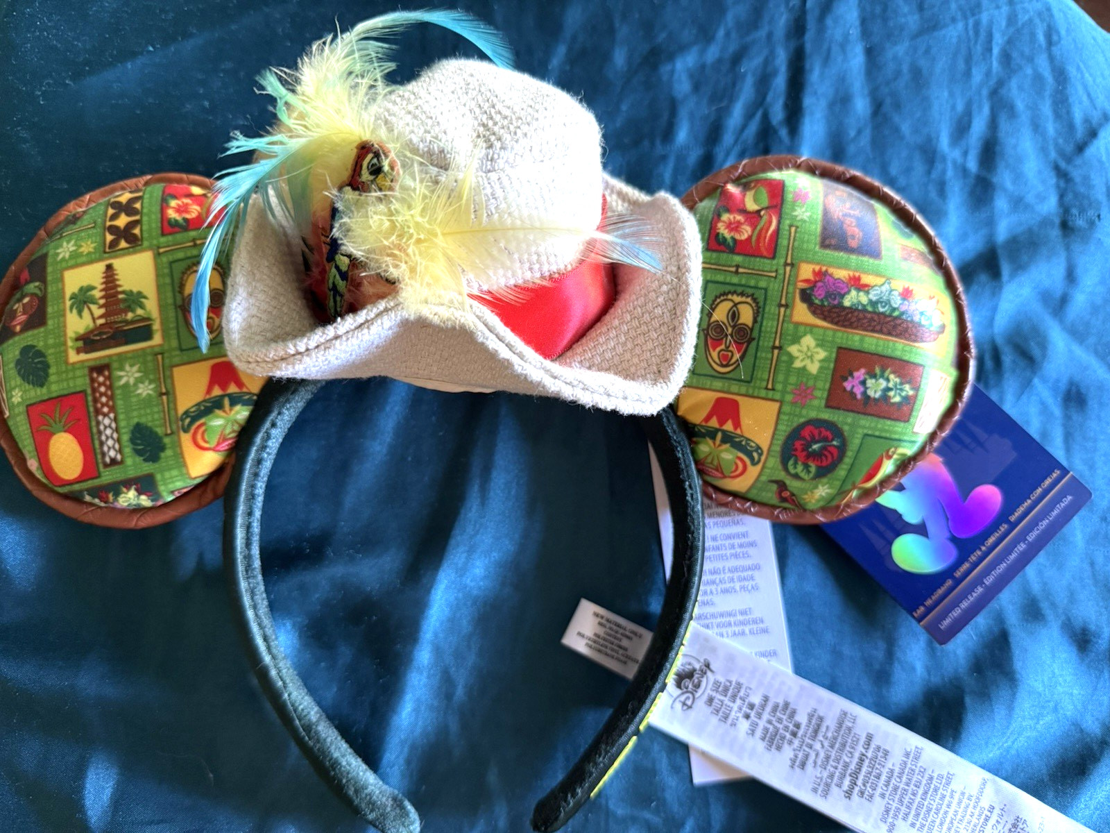 DISNEY 50TH ANNIVERSARY LIMITED EDITION TIKI HUT HEADBAND NWTS DISNEY 50TH ANNIVERSARY LIMITED EDITION TIKI HUT HEADBAND NWTS