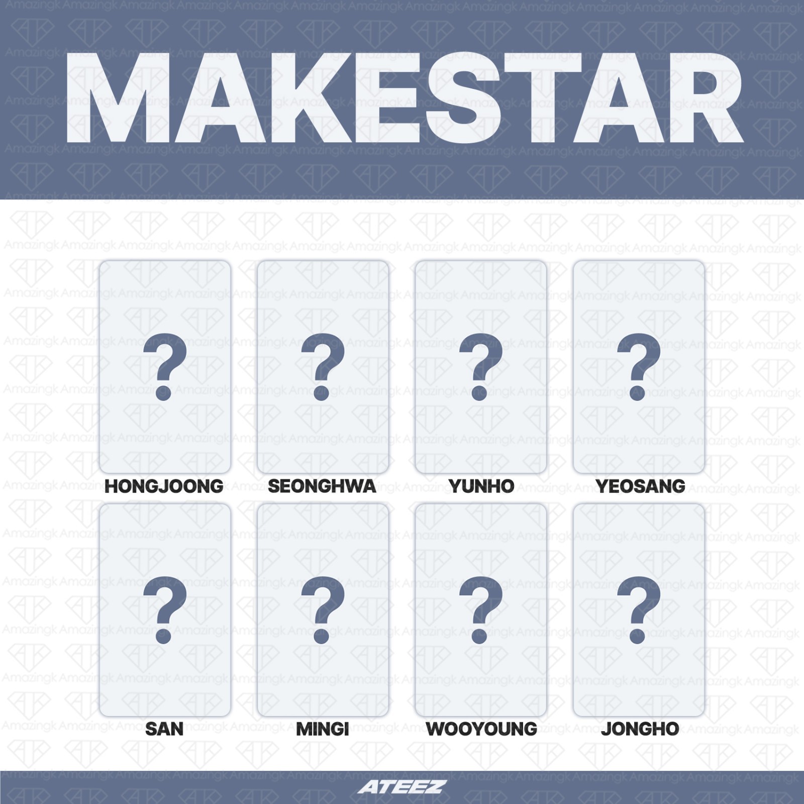 [PreSale] ATEEZ 14th Mini Album Golden Hour Pt.5 MakeStar 2nd Fan Sign Photocard