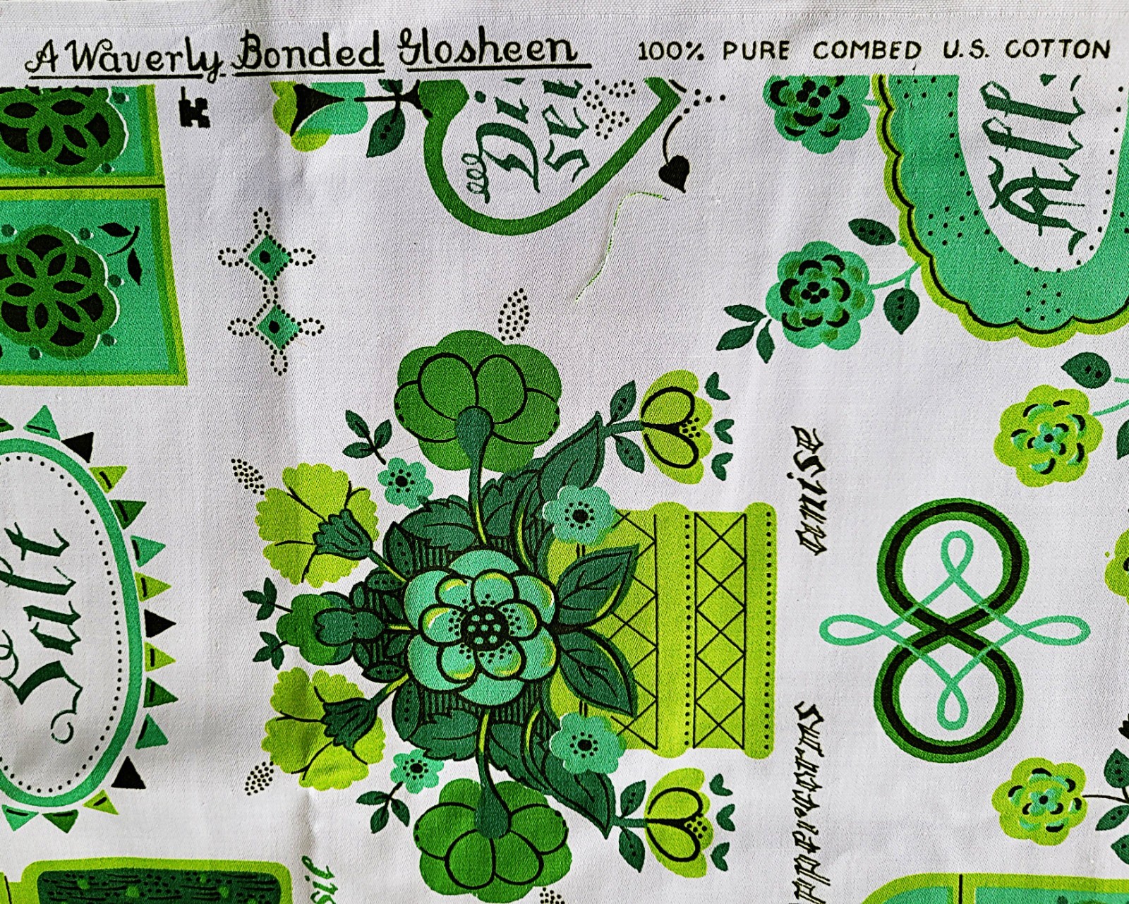Vtg Waverly Bonded Glosheen Fabric \ Vtg Waverly Bonded Glosheen Fabric \