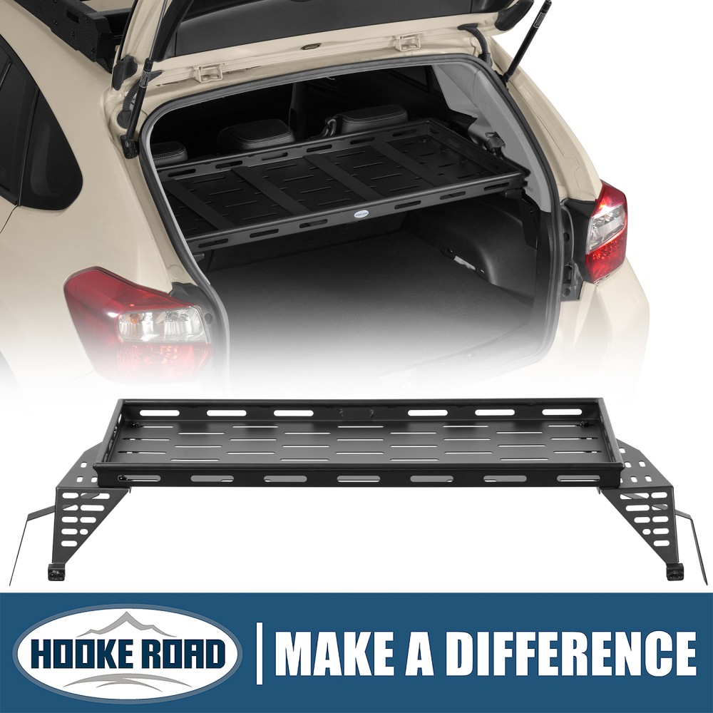 Hooke Road Interior Rear Cargo Basket Storage Rack Fit 13-17 Subaru XV Crosstrek