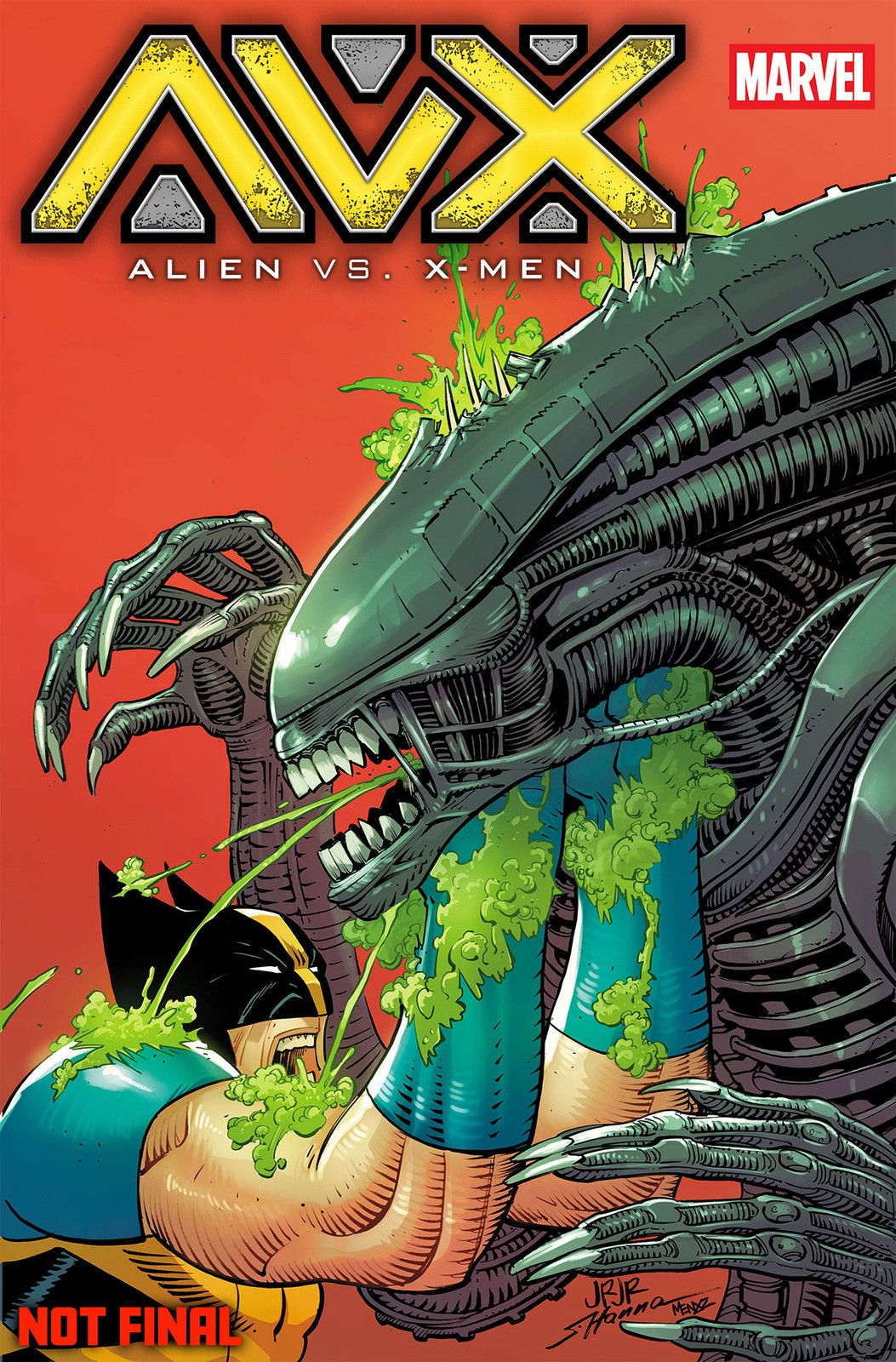 Alien Vs. X-Men #1 John Romita Jr. Foil VAR Pre Order 9/30/26 Marvel Comics