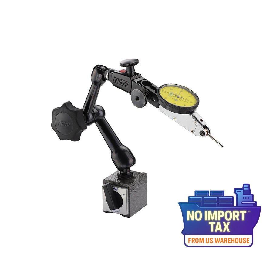 Noga/Mitutoyo NF61003 Magnetic Base & Metric Test Indicator Set