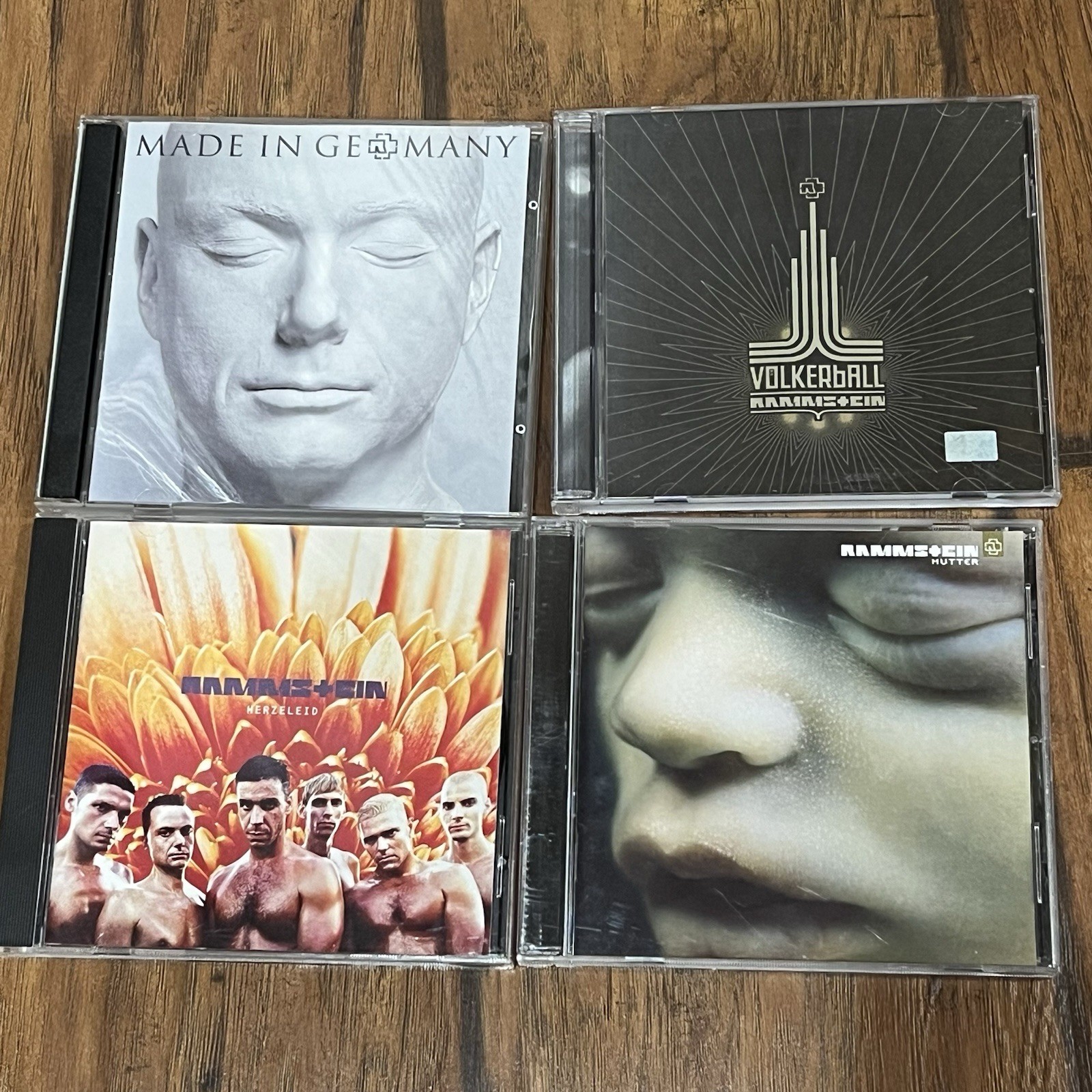 Rammstein CD Lot Of 4 Mutter Herzeleid Volkerball (Made In Germany 2 Disc) Metal