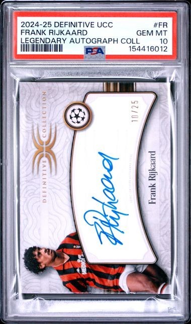 2024-2025 TOPPS DEFINITIVE UEFA LEGENDARY AUTOGRAPH FRANK RIJKAARD /25 PSA 10 2024-2025 TOPPS DEFINITIVE UEFA LEGENDARY AUTOGRAPH FRANK RIJKAARD /25 PSA 10