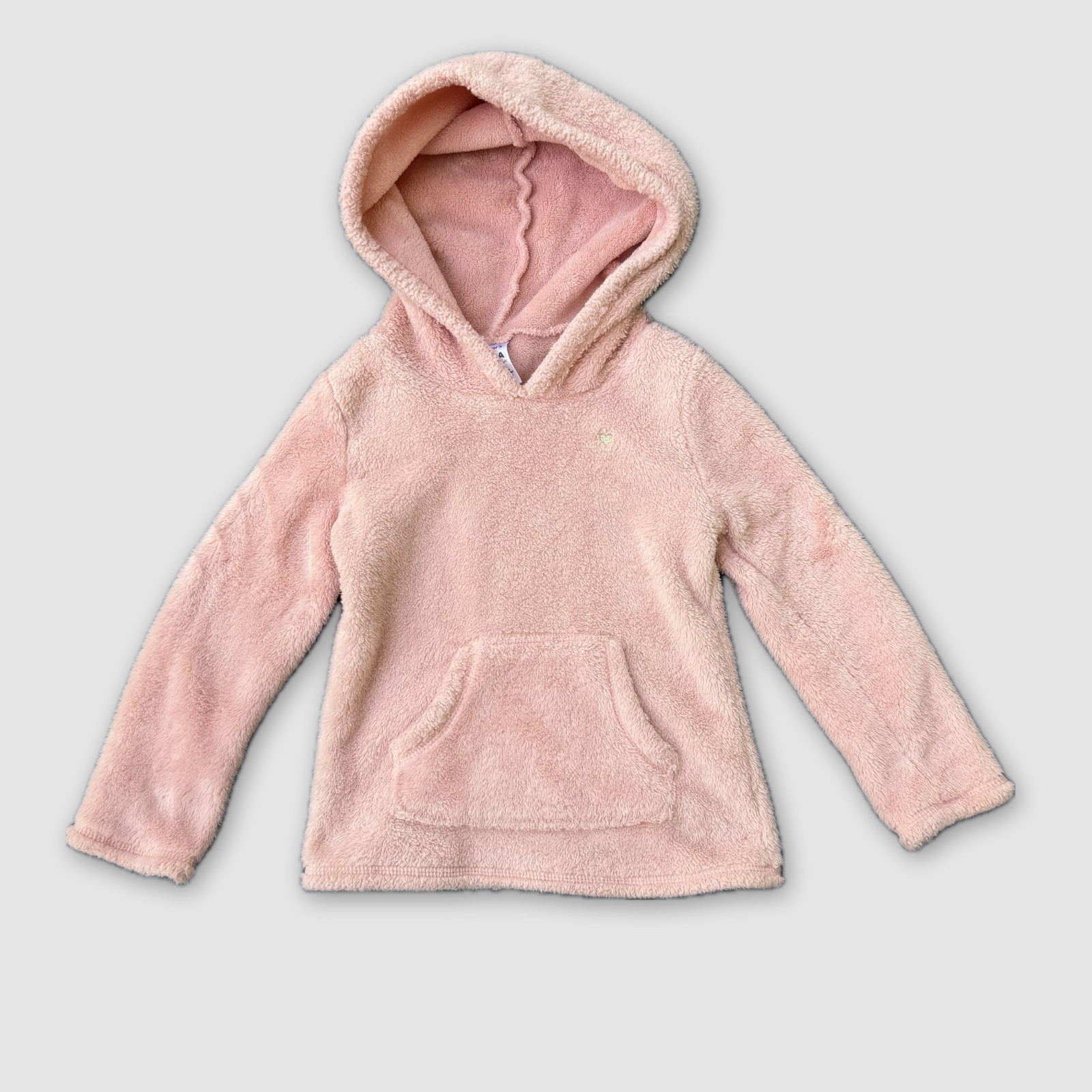 Carter\'s Toddler Girls Pink Plush Fleece Pullover Hoodie Sweatshirt Size 4T/4A