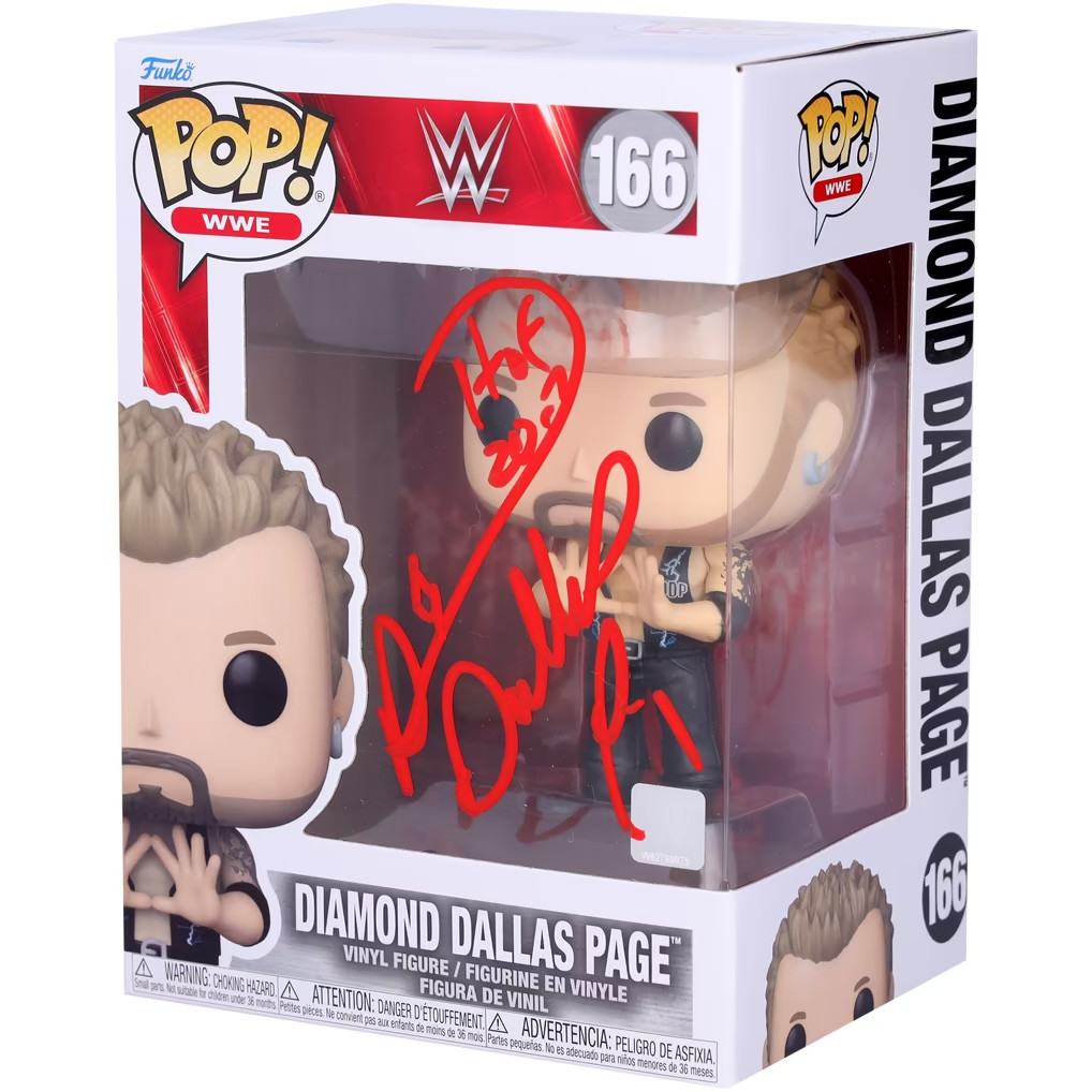 Dallas Page Diamond Dallas Page Autographed Fanatics Authentic Funko Pop Figuri Dallas Page Diamond Dallas Page Autographed Fanatics Authentic Funko Pop Figuri