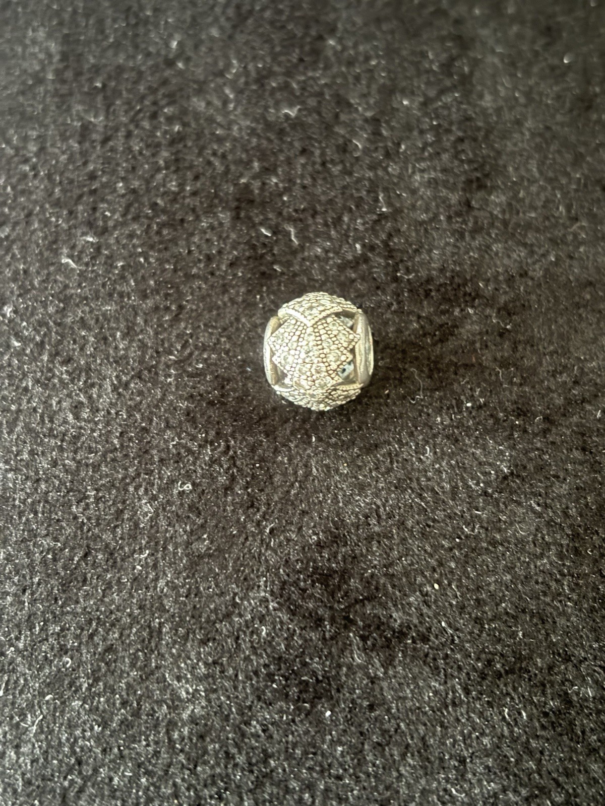 Pandora Authentic Retired Oriental Fan Charm W/ Clear Cubic Zirconias Pandora Authentic Retired Oriental Fan Charm W/ Clear Cubic Zirconias