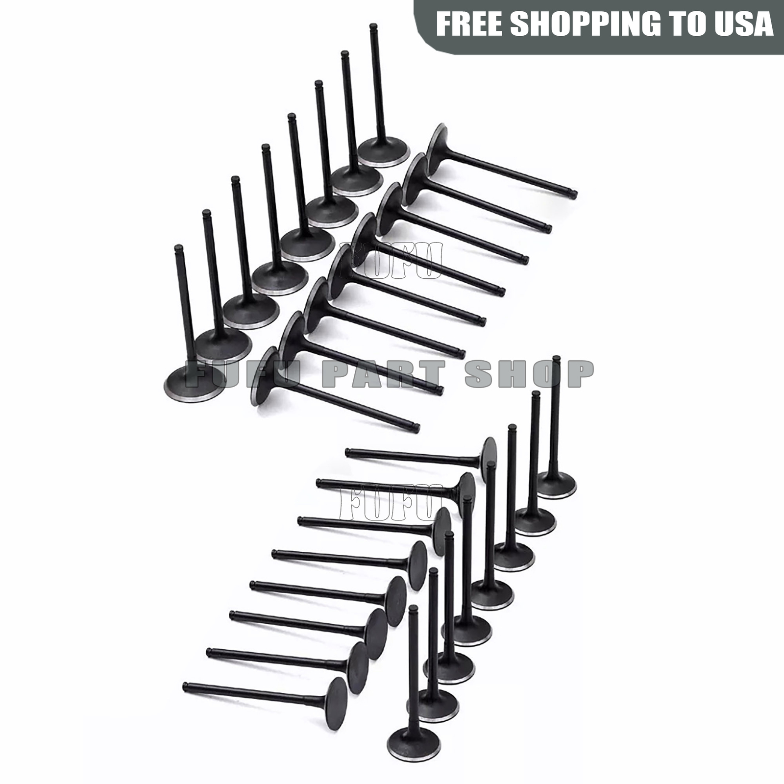 32x Engine Intake Exhaust Valves Set For Mercedes-Benz W204 W211 CL63 M156 6.3L