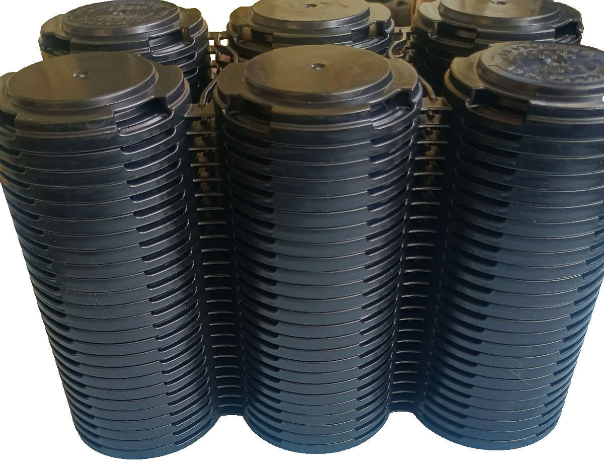 QTY 50: NEW PakTech Black Plastic rHDPE 6-Pack Can Carriers Beer Made in USA QTY 50: NEW PakTech Black Plastic rHDPE 6-Pack Can Carriers Beer Made in USA