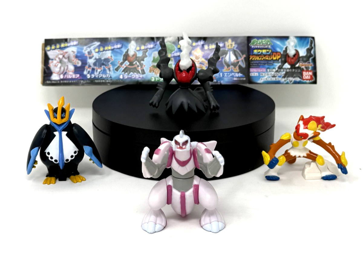 Vintage 2007 Bandai Pokemon DP Gashapon Figure Lot Palkia Darkrai Empoleon