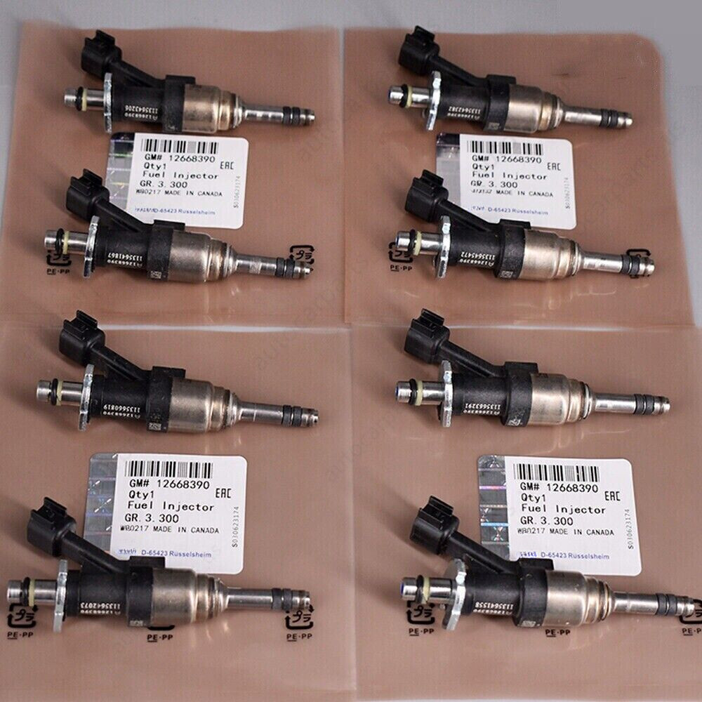 8PCS OEM Fuel Injectors 12668390 For 14-18 Chevrolet Silverado GMC 5.3L FJ1217 8PCS OEM Fuel Injectors 12668390 For 14-18 Chevrolet Silverado GMC 5.3L FJ1217