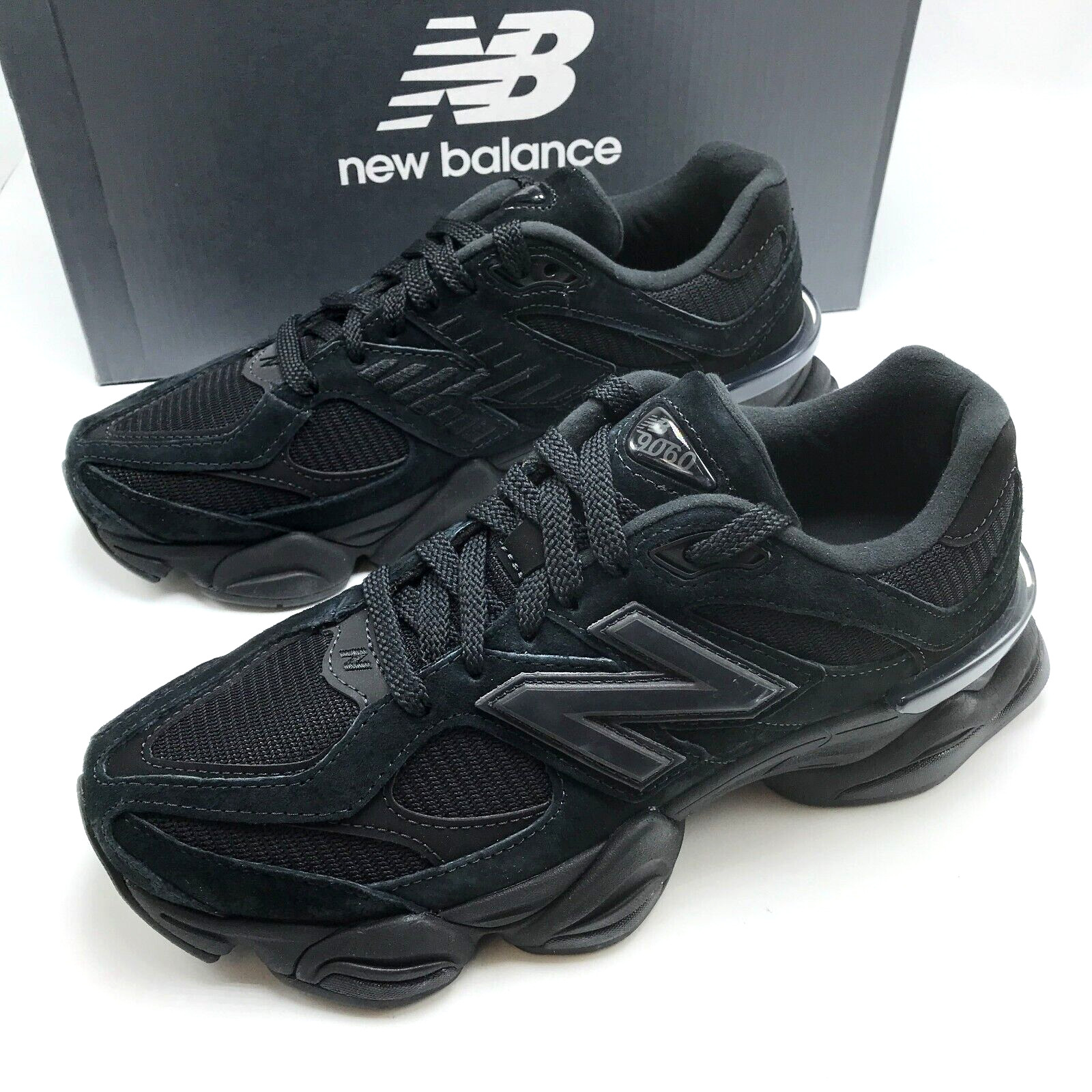 New Balance 9060 Triple Black Men's Shoe U9060BPM sz 8-13 New Balance 9060 Triple Black Men's Shoe U9060BPM sz 8-13