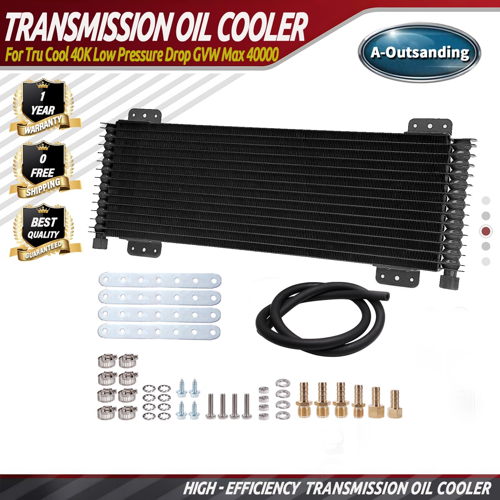 LPD47391 For Tru Cool 40K Low Pressure Drop Transmission Oil Cooler 40K GVW