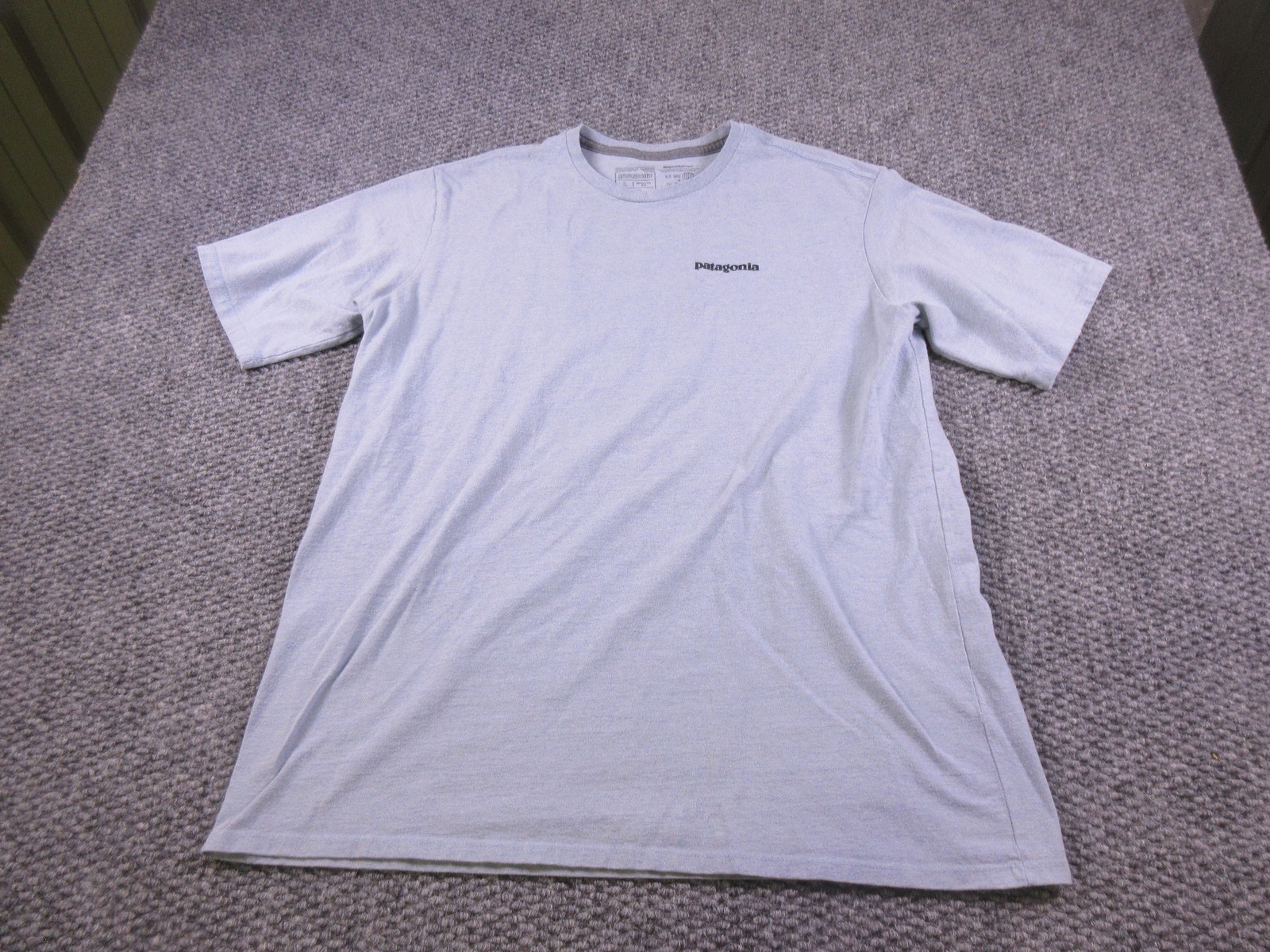 Patagonia Shirt Mens Large Gray Responsibili-Tee Back Logo Graphic Tee Outdoor